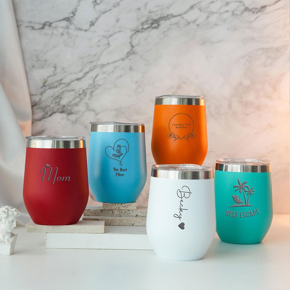 แก้วไวน์สแตนเลสทรงหัวใจพร้อมชื - Coffee Equipment Usa บทวิจารณ์และราคา