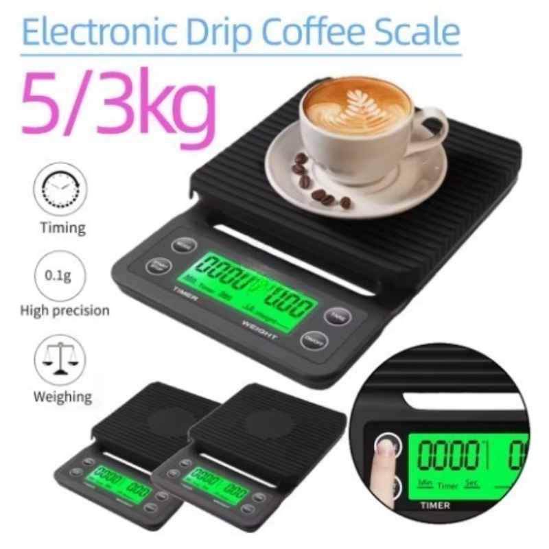 5/3kg LCD กาแฟหยดอิเล็กทรอนิกส - Scale Drip Timer บทวิจารณ์และราคา