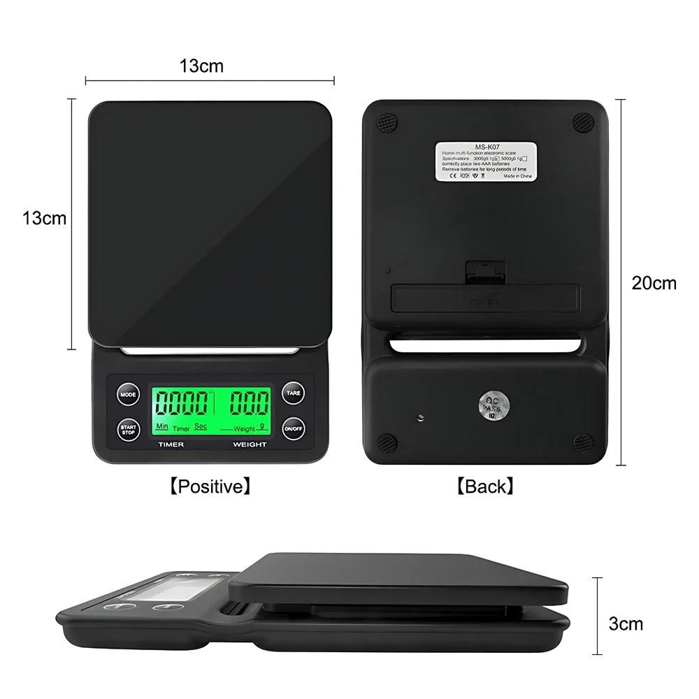 5/3kg LCD กาแฟหยดอิเล็กทรอนิกส - Scale Drip Timer บทวิจารณ์และราคา