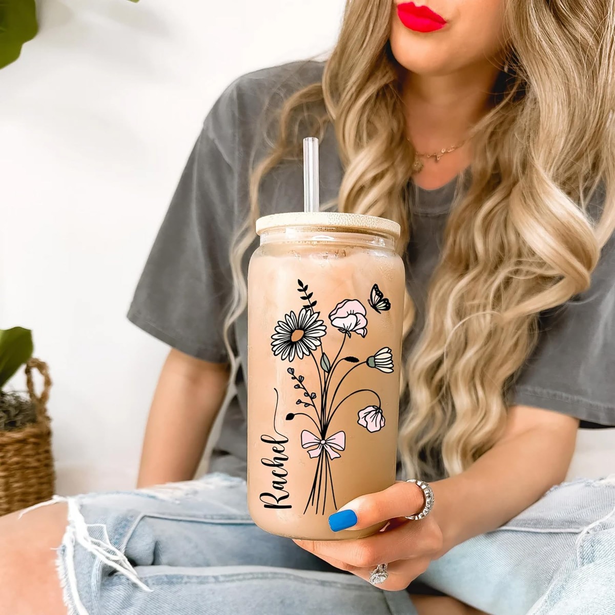 แก้วน้ำน่ารักแบบกำหนดเองพร้อมฝ - Coffee Equipment Usa บทวิจารณ์และราคา