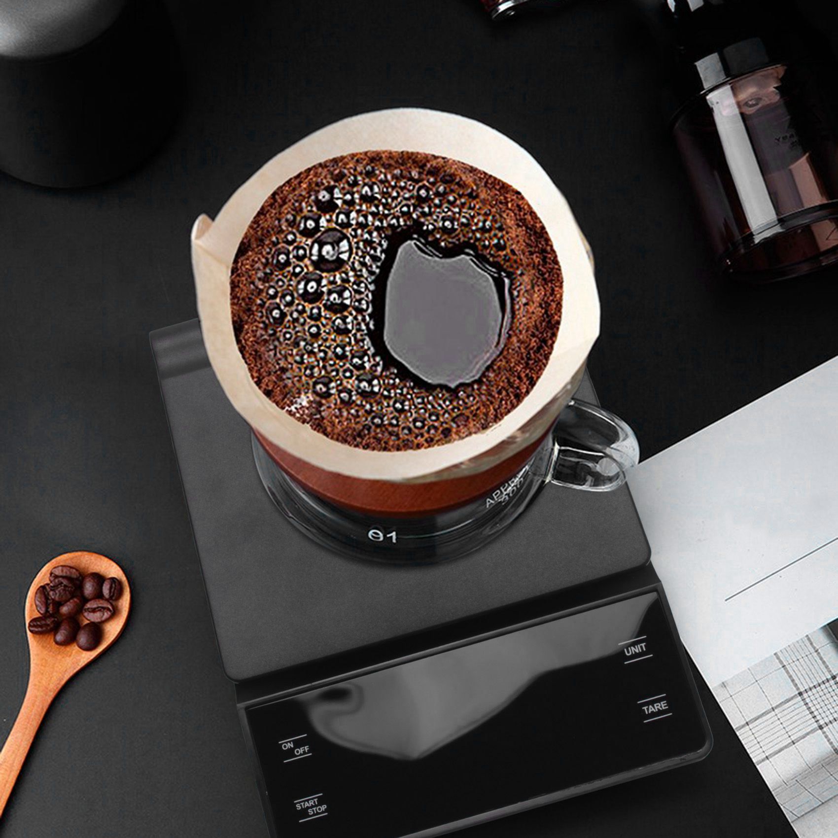 SEWS-เครื่องชั่งกาแฟพร้อมตัวจั - Scale Drip Timer บทวิจารณ์และราคา