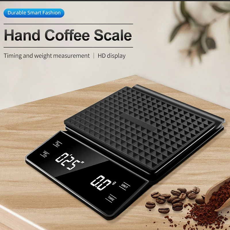 เครื่องชั่งกาแฟดิจิตอลพร้อมตัว - Scale Drip Timer บทวิจารณ์และราคา